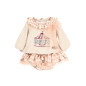 Conjunto Bebe Niña Pololo Mistral Rosa 11192 - Calamaro