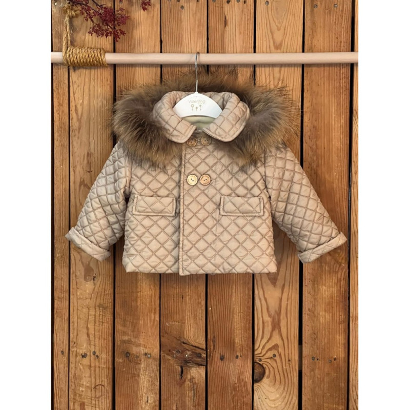 Trenka Acolchada Pelo Natural-Valentina Bebés