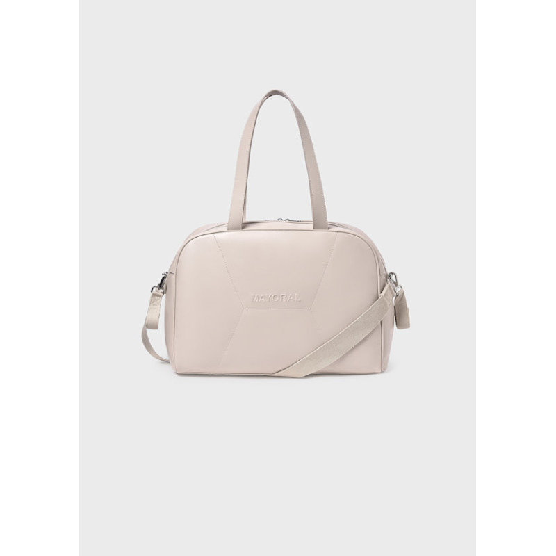 Bolso maternidad acolchado bebé beige-Mayoral