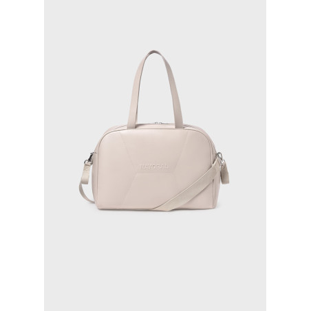 Bolso maternidad acolchado bebé beige-Mayoral