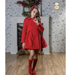 Abrigo paño rojo-Abuela Tata