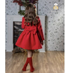 Abrigo paño rojo-Abuela Tata