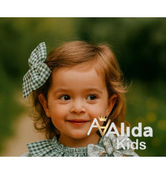 Lazo Donatella Vichy pelo con horquilla-Valentina