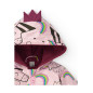 Cazadora impermeable con capucha para niña en rosa con estampado de unicornios-Tuc Tuc