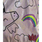 Cazadora impermeable con capucha para niña en rosa con estampado de unicornios-Tuc Tuc