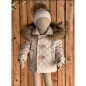 Abrigo Acolchado Pelo Natural Niño Camel-Valentina