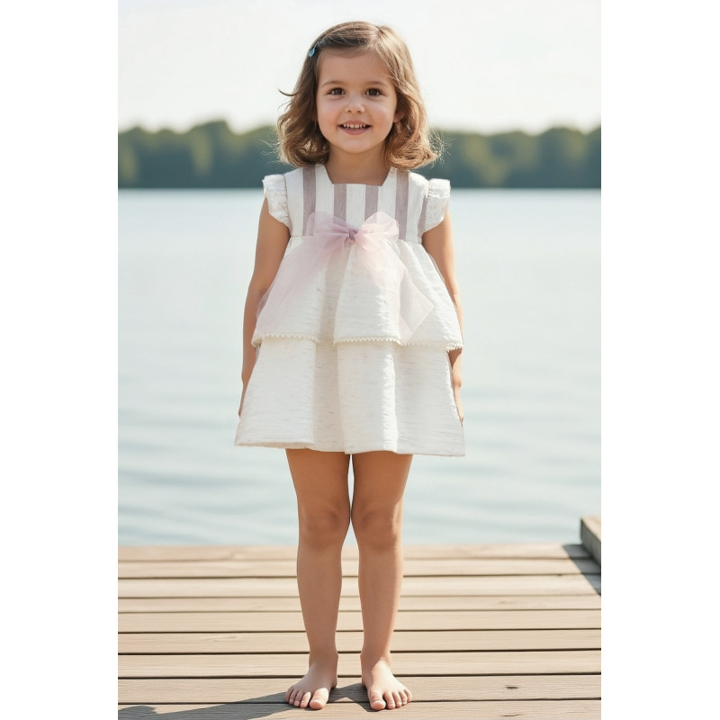 Vestido Bebé con Braguita "Familia Trieste"-Del Sur