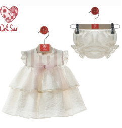 Vestido Bebé con Braguita "Familia Trieste"-Del Sur