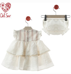 Vestido Bebé con Braguita "Familia Trieste"-Del Sur