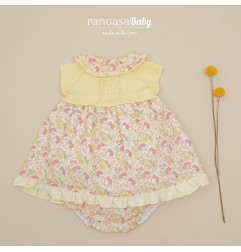 Vestido con braguita Punto y Telas Flores-Pangasa