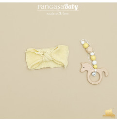 Diadema Elástica Amarillo-Pangasa Baby