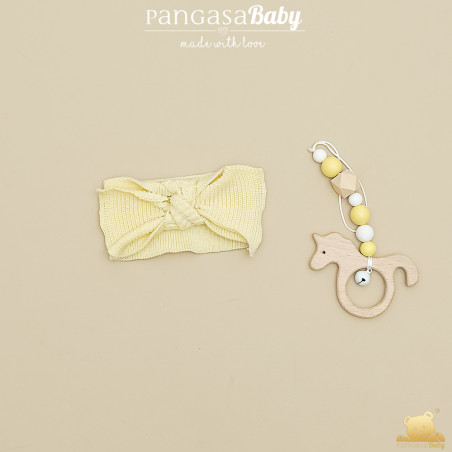 Diadema Elástica Amarillo-Pangasa Baby