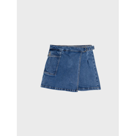 Pantalon Corto estilo Falda Vaquero-Ativo