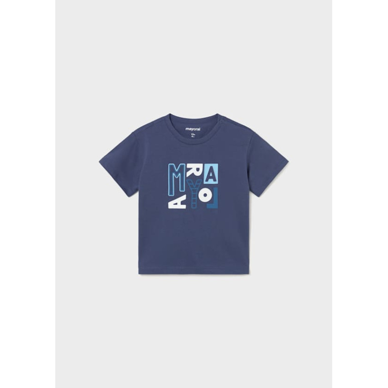 Camiseta básica letras bebé-Mayoral