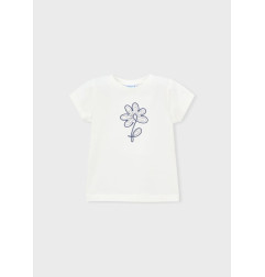 Camiseta básica flor niña-Mayoral