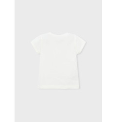 Camiseta básica flor niña-Mayoral