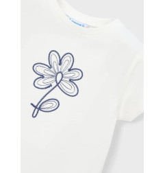 Camiseta básica flor niña-Mayoral