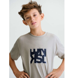 Camiseta letras básica chico-Mayoral