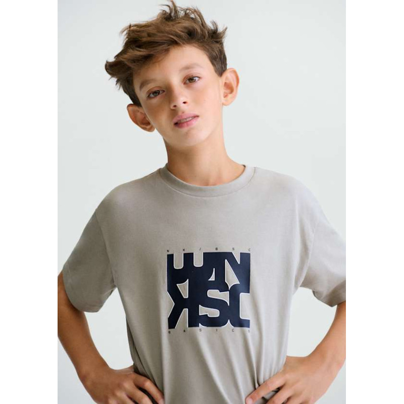 Camiseta letras básica chico-Mayoral