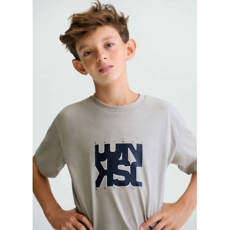 Camiseta letras básica chico-Mayoral