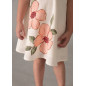 Vestido con lino flores ayo