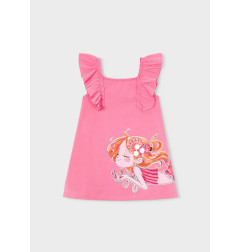Vestido punto volantes niña-Mayoral