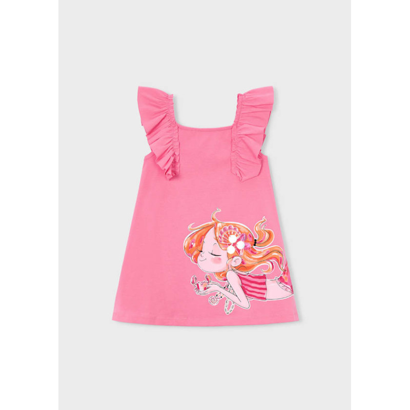 Vestido punto volantes niña-Mayoral