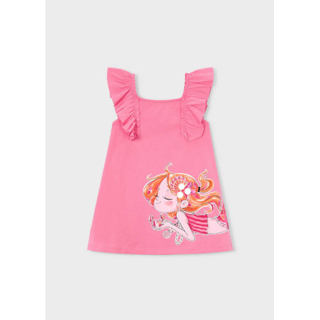 Vestido punto volantes niña-Mayoral