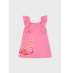 Vestido punto volantes niña-Mayoral