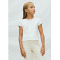 Camiseta con lino chica-Mayoral