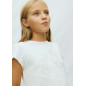 Camiseta con lino chica-Mayoral