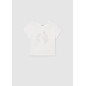 Camiseta con lino chica-Mayoral