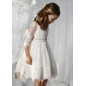 Vestido tul bordado guipur niña-Abel & Lula