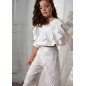 Conjunto pantalón culotte guipur niña-Abel & Lula