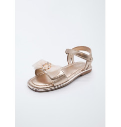 Sandalia piel lazada tul niña-Abel & Lula