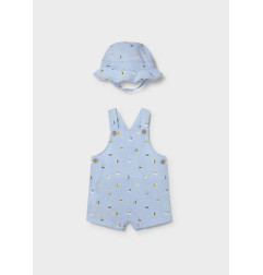 Peto estampado con gorro recién ayo