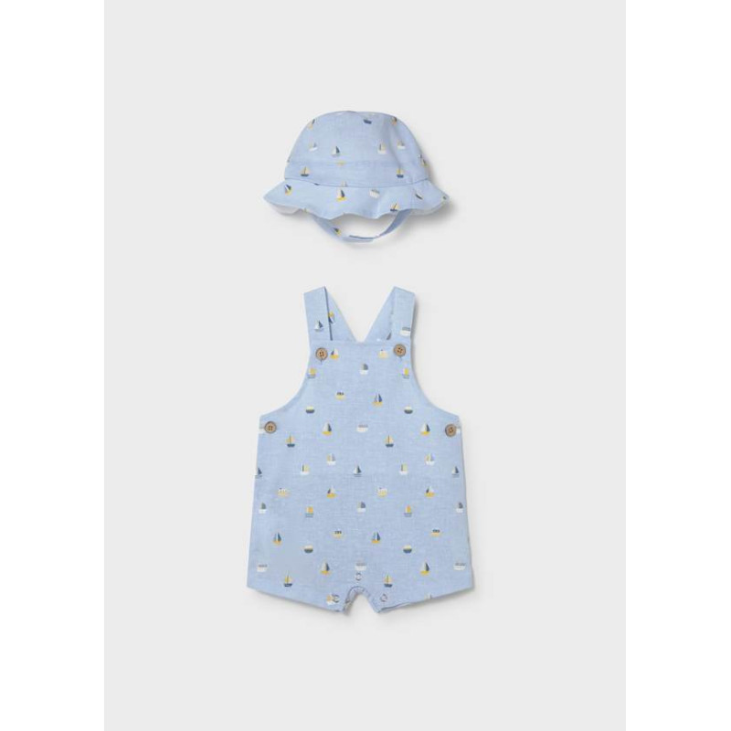 Peto estampado con gorro recién ayo