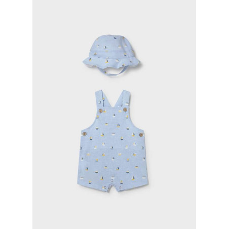 Peto estampado con gorro recién ayo