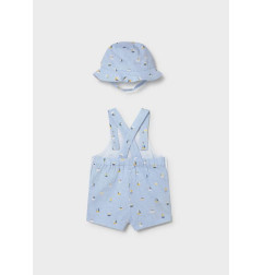 Peto estampado con gorro recién ayo