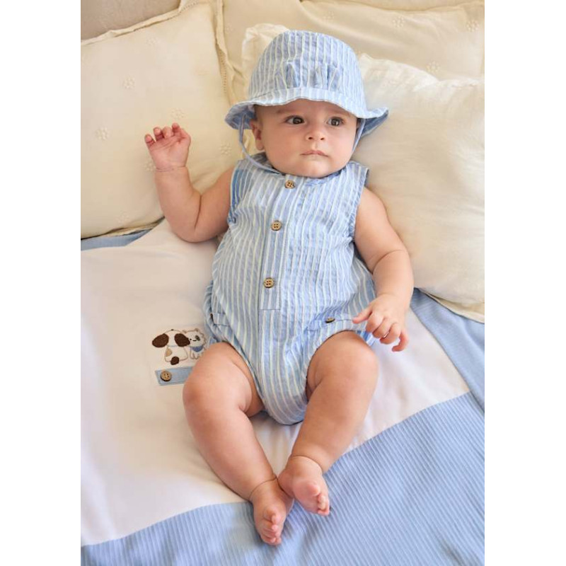 Pelele estampado con gorro recién nacido-Mayoral