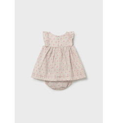 Vestido rizo con cubrepañal recién nacida TERRACOTA-Mayoral