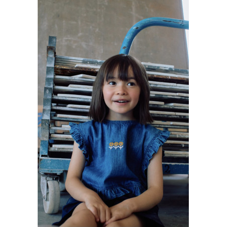Poncho Niña Denin-Zippy