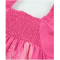 Vestido de niña de plana con cuerpo fruncido-Tuc Tuc