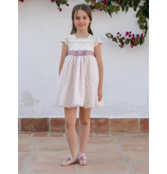 Vestido de Ceremonia y Arras niña LINA-EVA MARTINEZ ARTESANIA