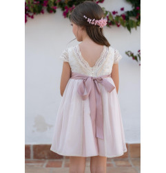 Vestido de Ceremonia y Arras niña LINA-EVA MARTINEZ ARTESANIA