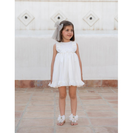 Vestido de Ceremonia y Arras niña MARTINA-EVA MARTINEZ ARTESANIA
