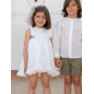 Vestido de Ceremonia y Arras niña MARTINA-EVA MARTINEZ ARTESANIA