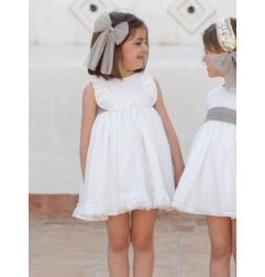 Vestido de Ceremonia y Arras niña MARTINA-EVA MARTINEZ ARTESANIA