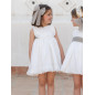 Vestido de Ceremonia y Arras niña MARTINA-EVA MARTINEZ ARTESANIA