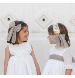 Vestido de Ceremonia y Arras niña MARTINA-EVA MARTINEZ ARTESANIA